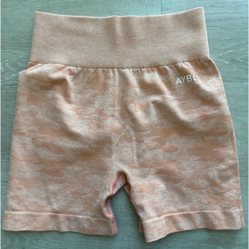 AYBL Camo Seamless Shorts- Peach